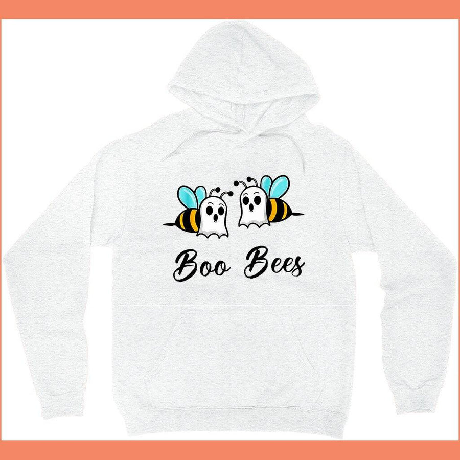 Plus Minus Co Boo Bee Hoodies (No-Zip/Pullover, Boo Bees Shirt, Boo Shirt, Ghost Shirt, Halloween Shirt, Halloween Costumes, Halloween Tees, Pumpkin Shirt