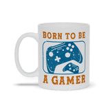 Plus Minus Co Born To Be A Gamer Mugs, Born To Be A Gamer White Mugs,Video Game mug, Online Gamer Gift, Game Controller, Video Game Lover, Boys Teens, view 5