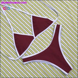 Plus Minus Co Brazilian Bikinis Women Swimwear Beach Bathing Suit Push Up, view 4