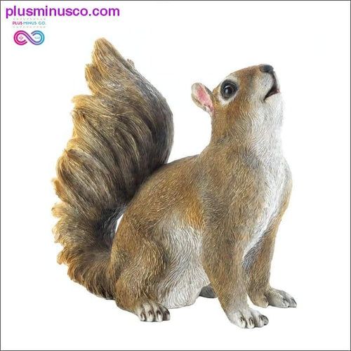Plus Minus Co Bushy Tail Squirrel Figurine ll Plusminusco.com