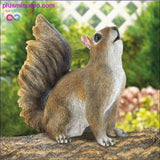 Plus Minus Co Bushy Tail Squirrel Figurine ll Plusminusco.com, view 2