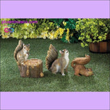 Plus Minus Co Bushy Tail Squirrel Figurine ll Plusminusco.com, view 3