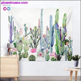 Plus Minus Co Cactus Watercolor Hanging Wall Tapestries Mandala Bohemian, view 2