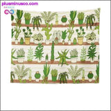 Plus Minus Co Cactus Watercolor Hanging Wall Tapestries Mandala Bohemian, view 5