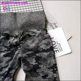 Plus Minus Co Camouflage High Waisted Yoga Pants Gym Camo Seamless, view 5