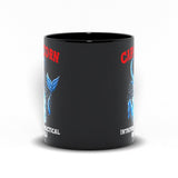 Plus Minus Co Capricorn Qualities  Introvert, Practical, Reliable Black Mugs, Capricon Zodiac design Mug, Capricon Gift ideas, December Born, January Born, view 3