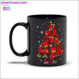 Plus Minus Co Cardinal Bird Christmas Tree Black Mugs, view 2