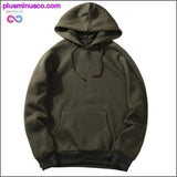 Plus Minus Co Casual Armygreen Black Khaki Hoodie Hip Hop Street Wear, view 2