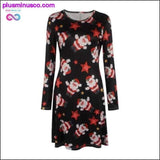Plus Minus Co Casual Cartoon Print Christmas Dress with Plus Sizes, view 2