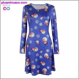 Plus Minus Co Casual Cartoon Print Christmas Dress with Plus Sizes, view 4