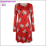 Plus Minus Co Casual Cartoon Print Christmas Dress with Plus Sizes, view 5