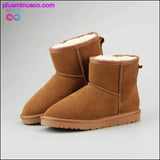 Plus Minus Co Casual classic warm wear-resistant anti-slip Genuine Leather, view 2