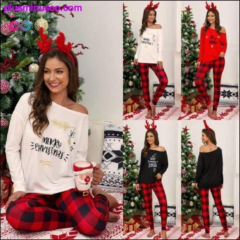 Plus Minus Co Casual Print O-Neck Long Sleeve T-Shirt Long Pants Two-Piece