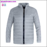 Plus Minus Co Casual Wave Cut Slim Fit Stand Collar Parka with Zipper for, view 2