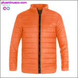 Plus Minus Co Casual Wave Cut Slim Fit Stand Collar Parka with Zipper for, view 4