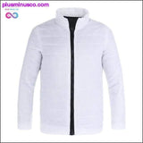 Plus Minus Co Casual Wave Cut Slim Fit Stand Collar Parka with Zipper for, view 6