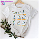 Plus Minus Co Cat Face Funny Cartoon Girl Printing 90s Spring Summer Top, view 4