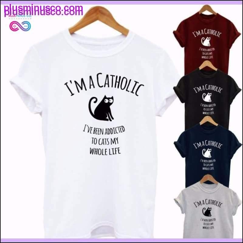 Plus Minus Co Cat Gift Crazy Lady Pet Cats Cute Mens Ladies T Shirt Gift