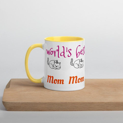 Plus Minus Co Cat Lover Gift, Cat Mom Mug, Cat Mug For Mom, Cat Coffee Mug, Cat Mug Ceramic, Gifts for cat lovers, World Best Cat Mom