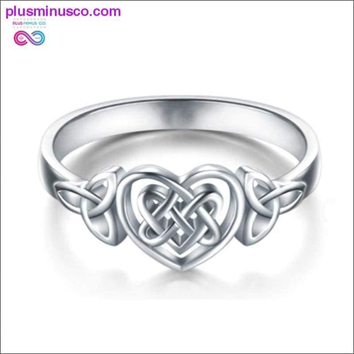 Plus Minus Co Celtic Knot White Gold Color Double Fair Classic Hollow Out