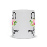 Plus Minus Co Ceo Because Badass Miracle Worker Isn'T An Official Job Title Mugs, Funny CEO Boss Mugs, view 3