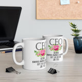 Plus Minus Co Ceo Because Badass Miracle Worker Isn'T An Official Job Title Mugs, view 3