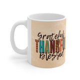 Plus Minus Co Thanksgiving, Be Thankful Mug, Thanksgiving mug, Thanksgiving gifts, Fall Mug, Autumn Coffee Mug, Holiday Mug Happy Thanksgiving, Happy Fall, view 2