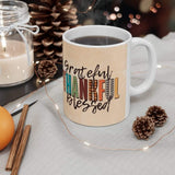 Plus Minus Co Thanksgiving, Be Thankful Mug, Thanksgiving mug, Thanksgiving gifts, Fall Mug, Autumn Coffee Mug, Holiday Mug Happy Thanksgiving, Happy Fall, view 4