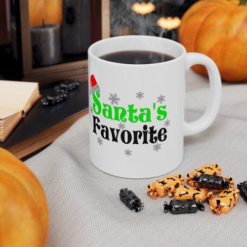 Plus Minus Co Santa's Favorite Mug, Funny Christmas Mug, Christmas Mug, Christmas Mug, Holiday Mug, Christmas Mug Gift, Christmas Santa Mug.