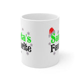Plus Minus Co Santa's Favorite Mug, Funny Christmas Mug, Christmas Mug, Christmas Mug, Holiday Mug, Christmas Mug Gift, Christmas Santa Mug., view 2