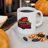 Plus Minus Co Respect The Commish, Fantasy Football Fans, Commissioner, Fantasy Football, Commish, Football Mug, Funny Football Mug, Gameday Mug, view 2