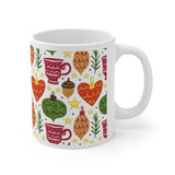 Plus Minus Co Ceramic Mug 11oz, Personalized Mug, Custom Coffee Mug, Tea Mug, Colorful Ceramic Mug, Christmas Mug, view 3