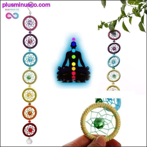 Plus Minus Co Chakra Dream Catcher Wall Hanging Decoration