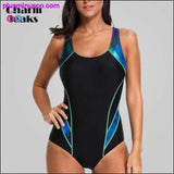 Plus Minus Co Charmleaks One Piece Women Sports Swimwear Sports Swimsuit, view 5