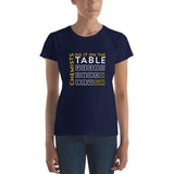 Plus Minus Co Chemist do it on table short sleeve t-shirt at Plusminusco || On Sale Now || Funny Chemistry Shirt, Chemistry Teacher Gift, Tank Top, view 4