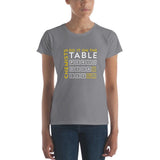 Plus Minus Co Chemist do it on table short sleeve t-shirt at Plusminusco || On Sale Now || Funny Chemistry Shirt, Chemistry Teacher Gift, Tank Top, view 5