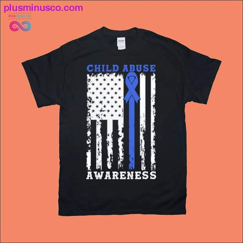 Plus Minus Co Child Abuse Awareness | American Flag T-Shirts