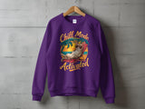 Plus Minus Co Chill Cat on Beach Graphic T-Shirt Perfect Summer Vibes Tee, view 6