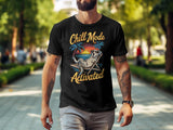 Plus Minus Co Chill Mode Activated Dog on Beach T-Shirt - Relaxed Summer Vibes Tee, view 4