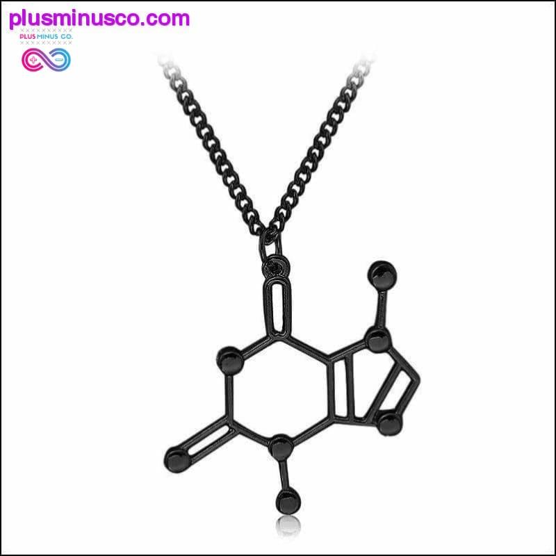 Plus Minus Co CHOCOLATE Theobromine Molecule Structure Pendant Necklace