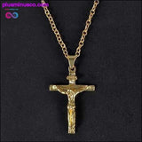 Plus Minus Co Christian Pendant Necklace Men Fashion Jewelry Crucifix, view 3