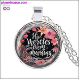 Plus Minus Co Christian Scripture Silver Pendant Necklace | Cross Necklaces for Women | Prayer Necklaces | Christian Necklaces | Religious Necklaces | Inspirational Necklaces | Encouragement Necklaces | Quote Necklaces, view 2