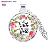 Plus Minus Co Christian Scripture Silver Pendant Necklace | Cross Necklaces for Women | Prayer Necklaces | Christian Necklaces | Religious Necklaces | Inspirational Necklaces | Encouragement Necklaces | Quote Necklaces, view 5