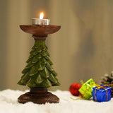 Plus Minus Co Christmas Atmosphere Decoration Decorations Christmas Tree Candle Stand Home Tabletop Room Decoration Resin Crafts, view 2