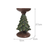Plus Minus Co Christmas Atmosphere Decoration Decorations Christmas Tree Candle Stand Home Tabletop Room Decoration Resin Crafts, view 3