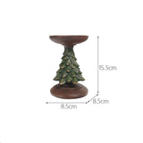 Plus Minus Co Christmas Atmosphere Decoration Decorations Christmas Tree Candle Stand Home Tabletop Room Decoration Resin Crafts, view 4