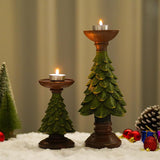 Plus Minus Co Christmas Atmosphere Decoration Decorations Christmas Tree Candle Stand Home Tabletop Room Decoration Resin Crafts, view 5