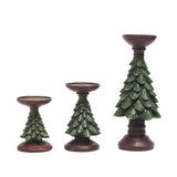 Plus Minus Co Christmas Atmosphere Decoration Decorations Christmas Tree Candle Stand Home Tabletop Room Decoration Resin Crafts, view 6