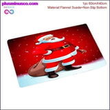Plus Minus Co Christmas Bathroom Set, Shower Curtain, Bath Mat and Toilet Seat Cover, view 2