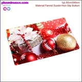 Plus Minus Co Christmas Bathroom Set, Shower Curtain, Bath Mat and Toilet Seat Cover, view 3